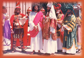 Jesus is taken to Pilate